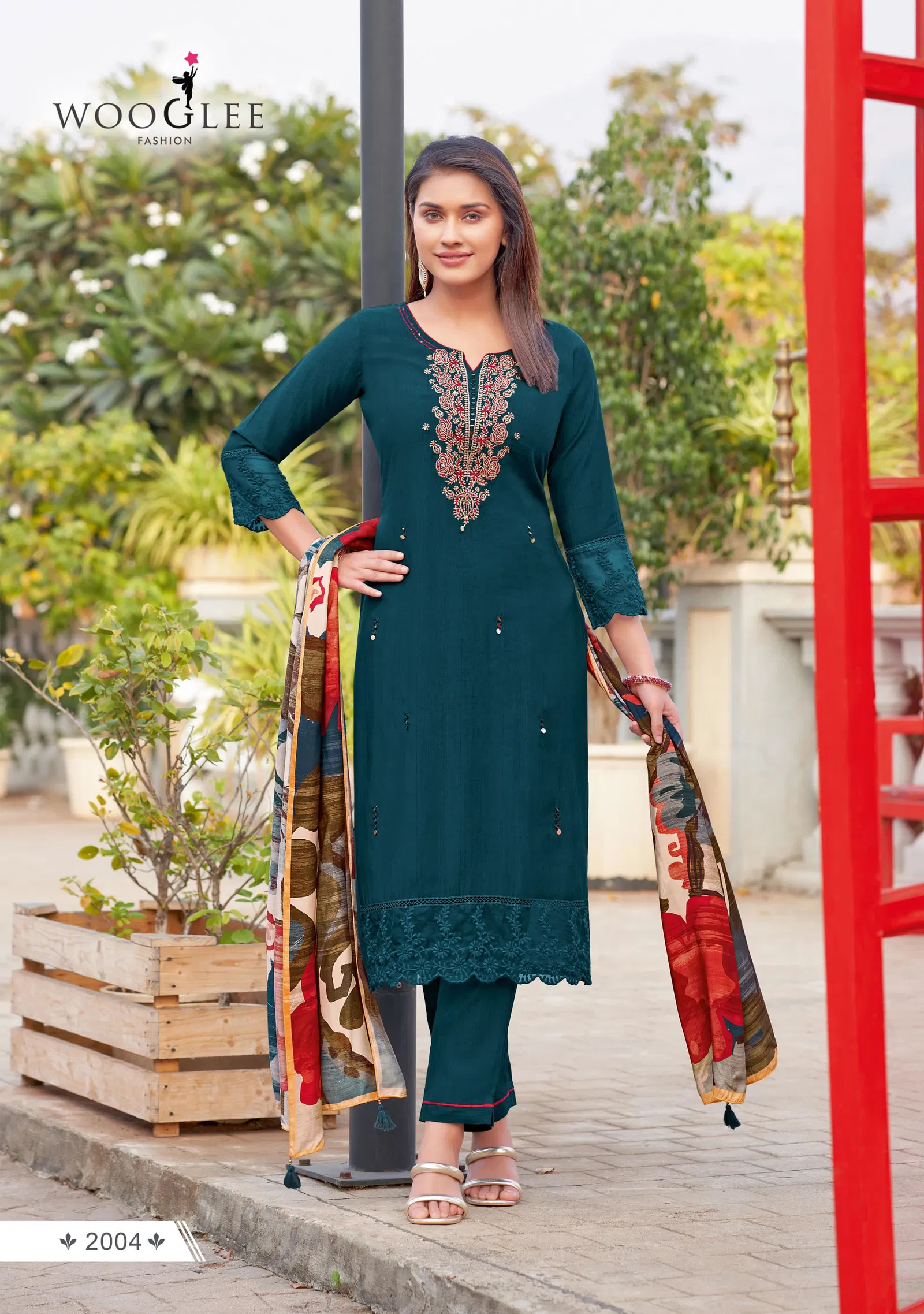 Ehsaas By Wooglee Viscose Weaving Kurti With Bottom Dupatta Suppliers In India